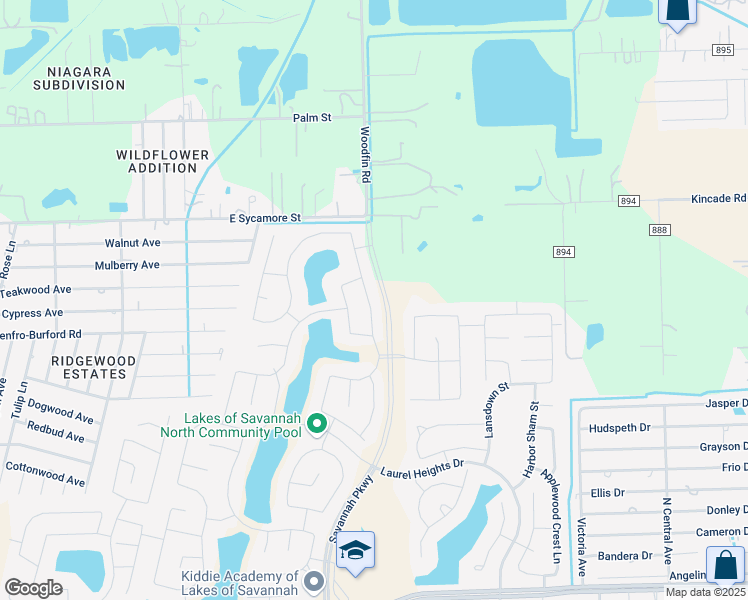map of restaurants, bars, coffee shops, grocery stores, and more near 4403 Markstone Ridge Lane in Arcola