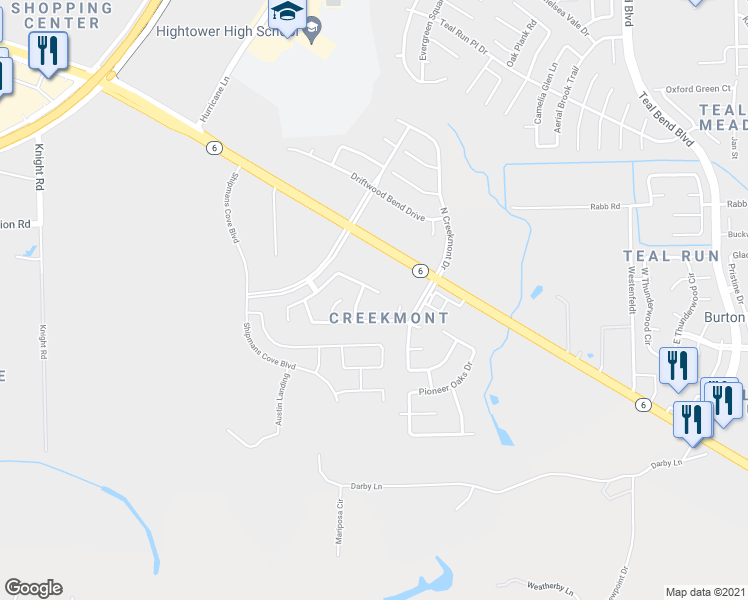 map of restaurants, bars, coffee shops, grocery stores, and more near 2615 Facet Creek Drive in Fresno