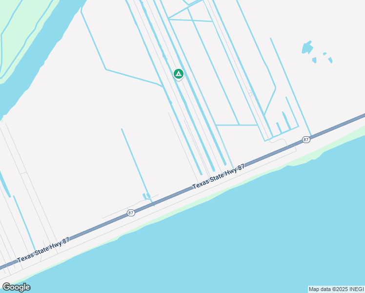 map of restaurants, bars, coffee shops, grocery stores, and more near 1102 Pennington in Bolivar Peninsula