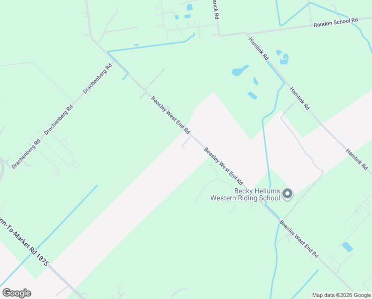 map of restaurants, bars, coffee shops, grocery stores, and more near 2627 Beasley Road in Beasley