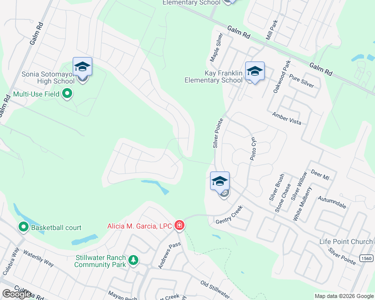 map of restaurants, bars, coffee shops, grocery stores, and more near 9006 Trail Dust in San Antonio