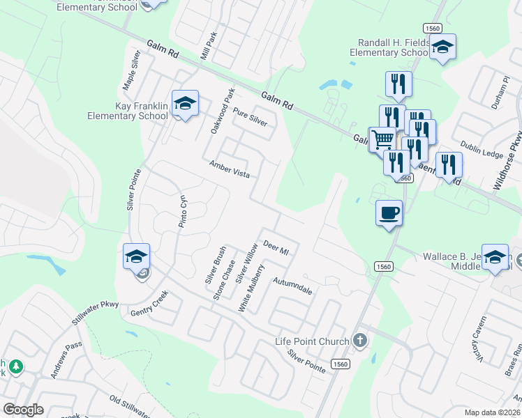 map of restaurants, bars, coffee shops, grocery stores, and more near 11938 Dove Ranch in San Antonio
