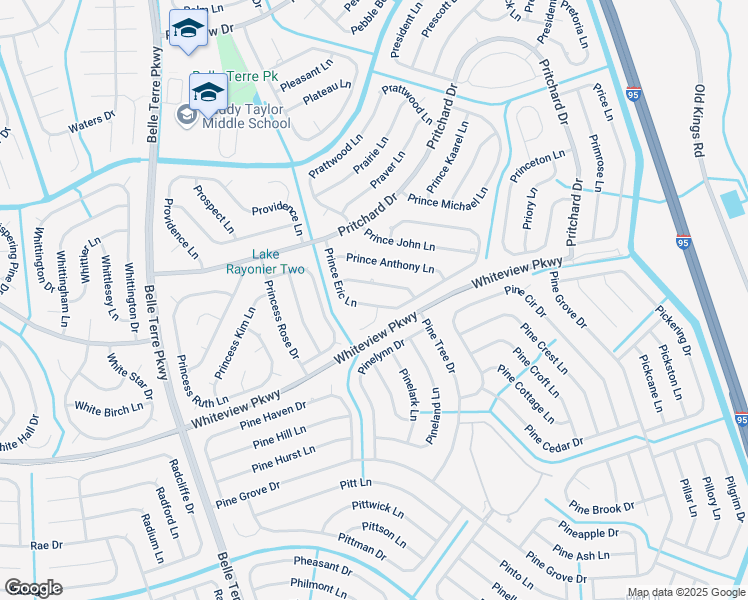map of restaurants, bars, coffee shops, grocery stores, and more near 33 Prince Eric Lane in Palm Coast