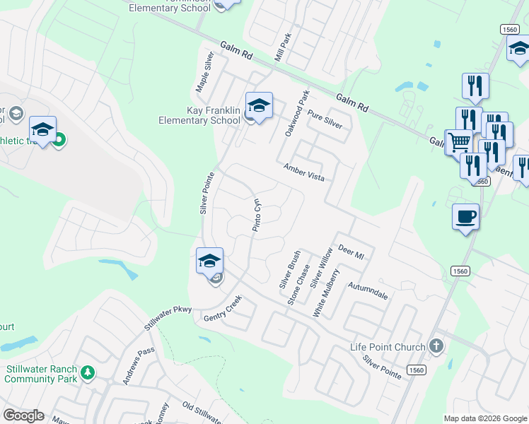 map of restaurants, bars, coffee shops, grocery stores, and more near 9035 La Junta in San Antonio