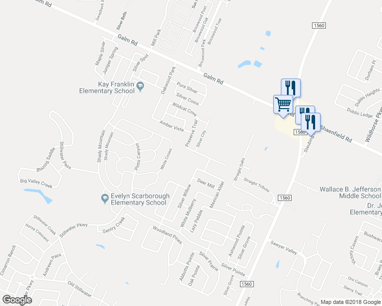 map of restaurants, bars, coffee shops, grocery stores, and more near 11938 Dove Ranch in San Antonio
