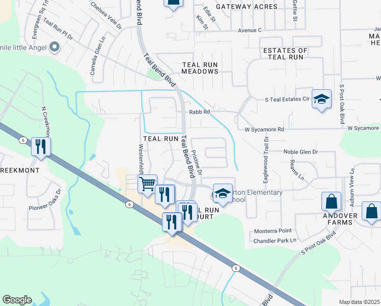 map of restaurants, bars, coffee shops, grocery stores, and more near 4330 Pristine Drive in Fresno