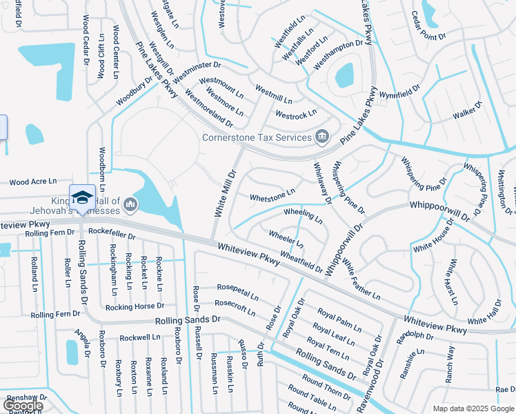 map of restaurants, bars, coffee shops, grocery stores, and more near 66 Wheeling Lane in Palm Coast