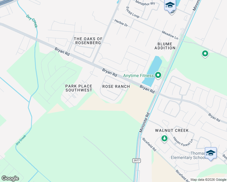 map of restaurants, bars, coffee shops, grocery stores, and more near in Fort Bend County