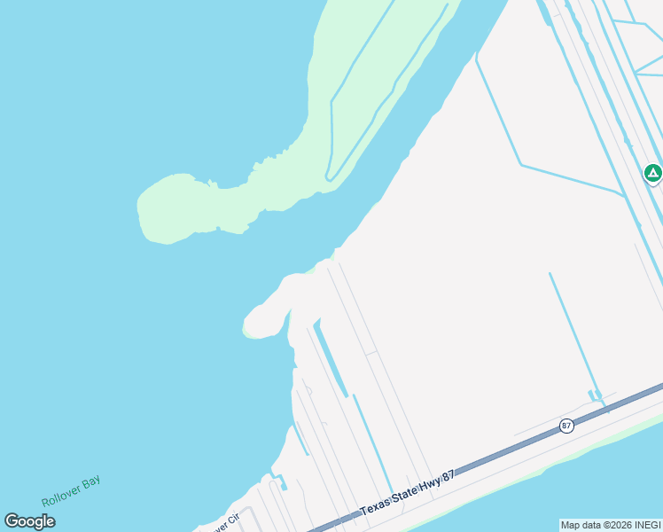 map of restaurants, bars, coffee shops, grocery stores, and more near 1287 Waco in Bolivar Peninsula