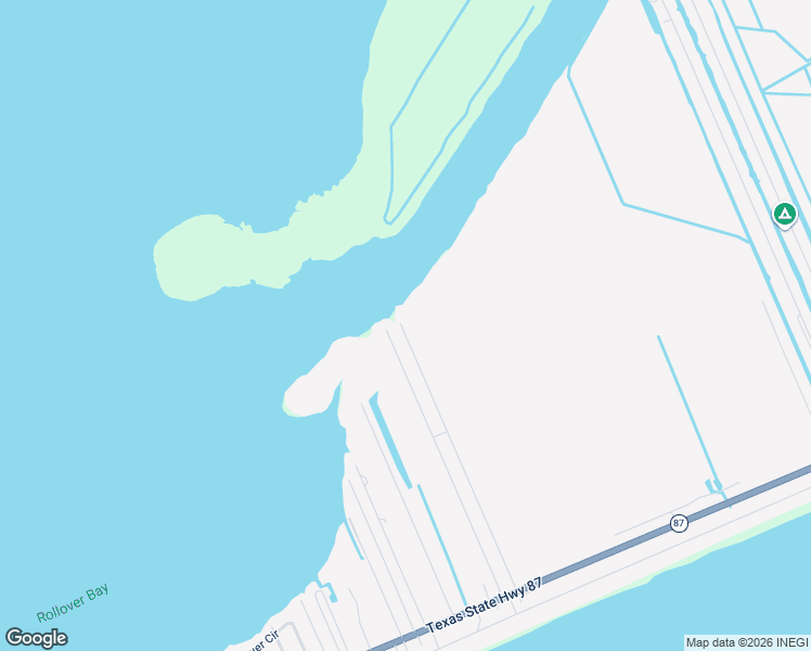 map of restaurants, bars, coffee shops, grocery stores, and more near 1287 Waco in Bolivar Peninsula