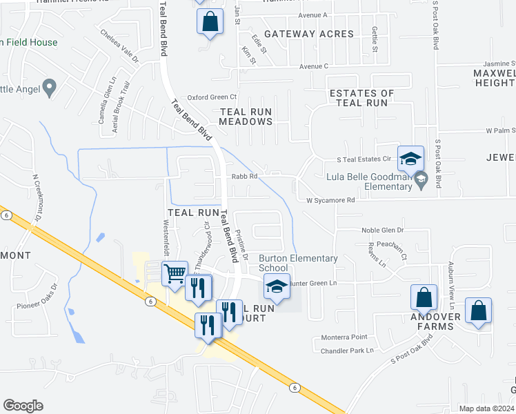 map of restaurants, bars, coffee shops, grocery stores, and more near 1702 Glacier Blue Drive in Fresno