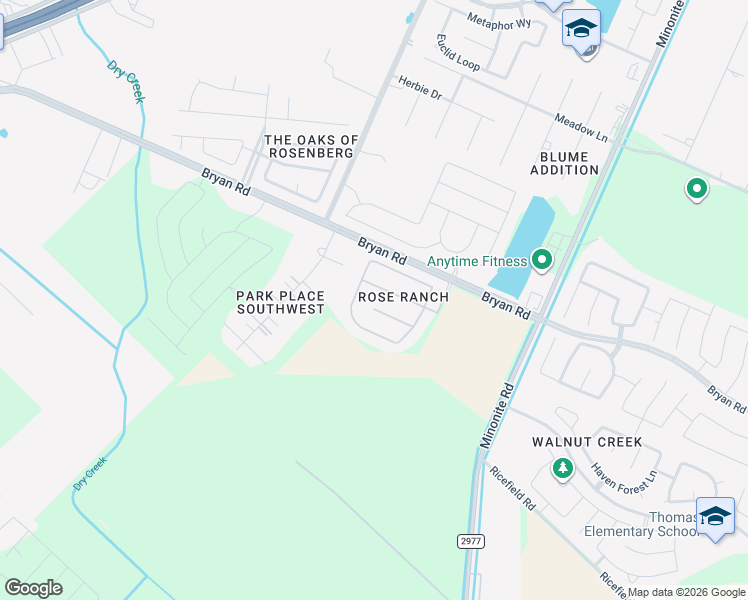 map of restaurants, bars, coffee shops, grocery stores, and more near 5903 Durango Ridge Court in Richmond