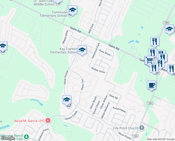 map of restaurants, bars, coffee shops, grocery stores, and more near 12035 Fort Leaton in San Antonio