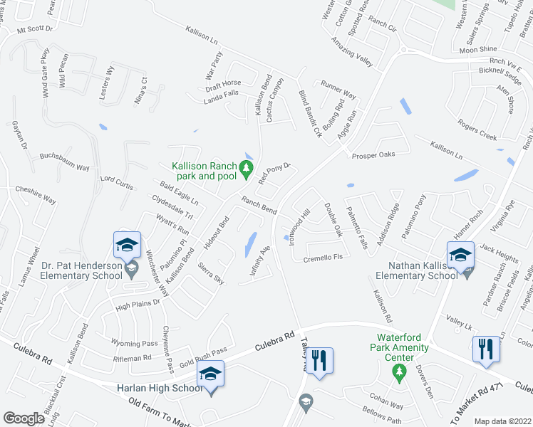 map of restaurants, bars, coffee shops, grocery stores, and more near 14207 Shetland Way in San Antonio