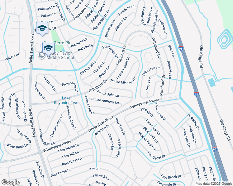 map of restaurants, bars, coffee shops, grocery stores, and more near 98 Prince Eric Lane in Palm Coast
