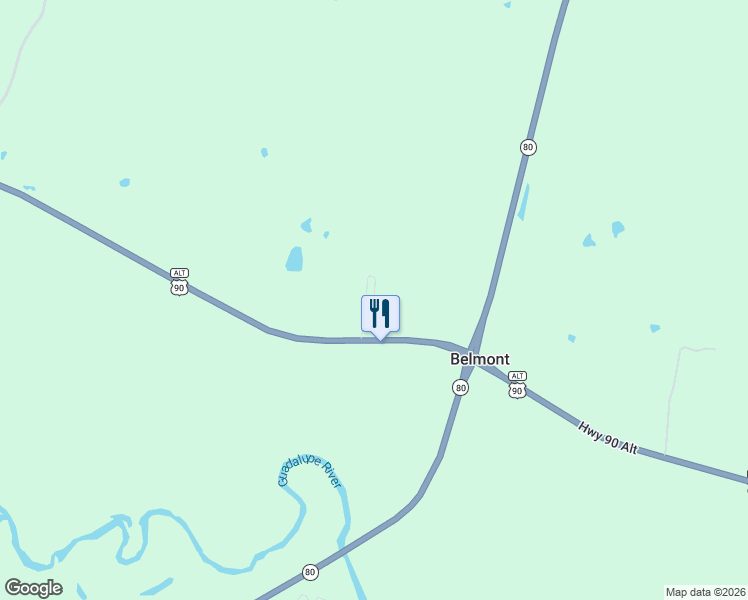 map of restaurants, bars, coffee shops, grocery stores, and more near 14395 U.S. 90 Alternate in Gonzales