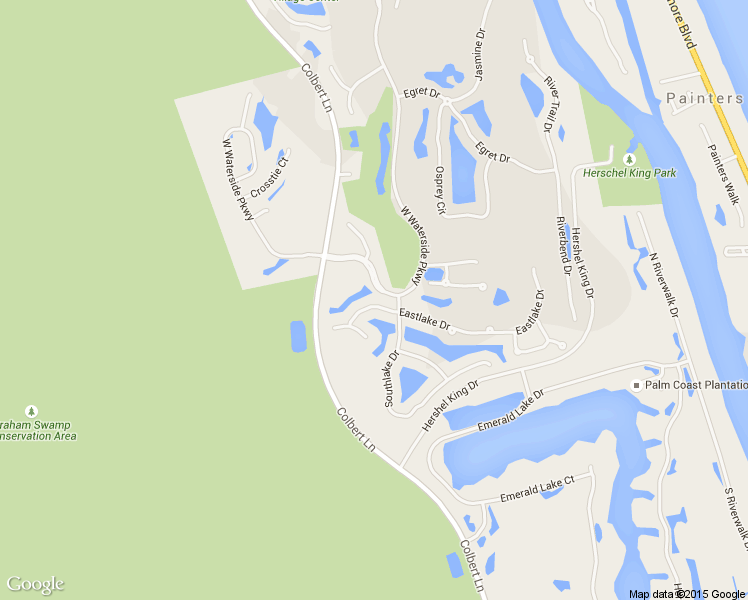 map of restaurants, bars, coffee shops, grocery stores, and more near 14 Pine Harbor Drive in Palm Coast