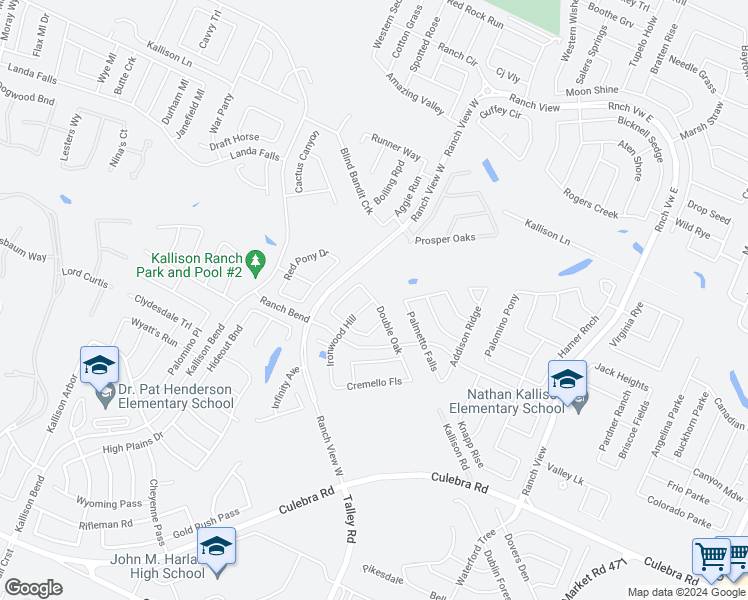 map of restaurants, bars, coffee shops, grocery stores, and more near 9046 Double Oak in San Antonio