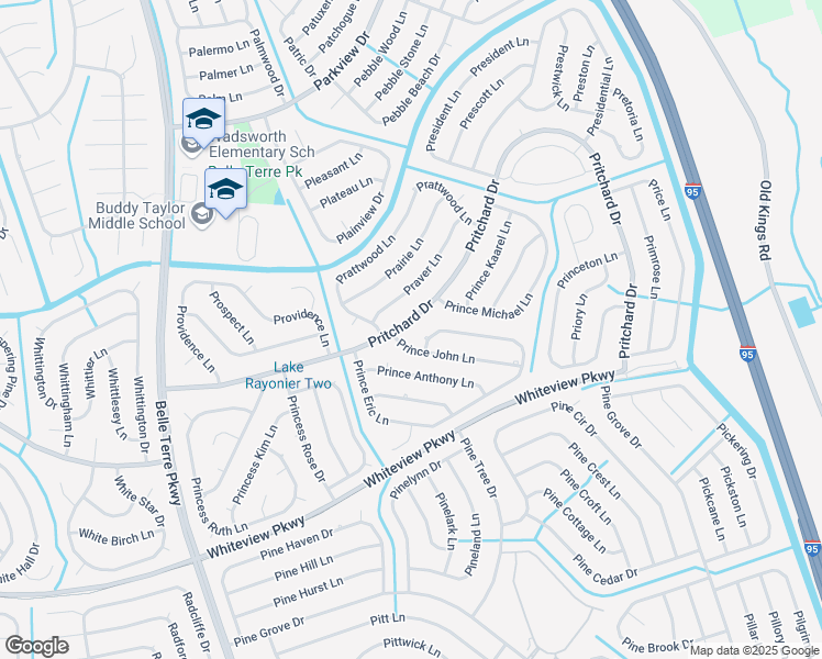map of restaurants, bars, coffee shops, grocery stores, and more near 66 Pritchard Drive in Palm Coast