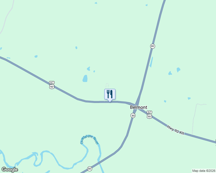 map of restaurants, bars, coffee shops, grocery stores, and more near 14395 U.S. 90 Alternate in Gonzales