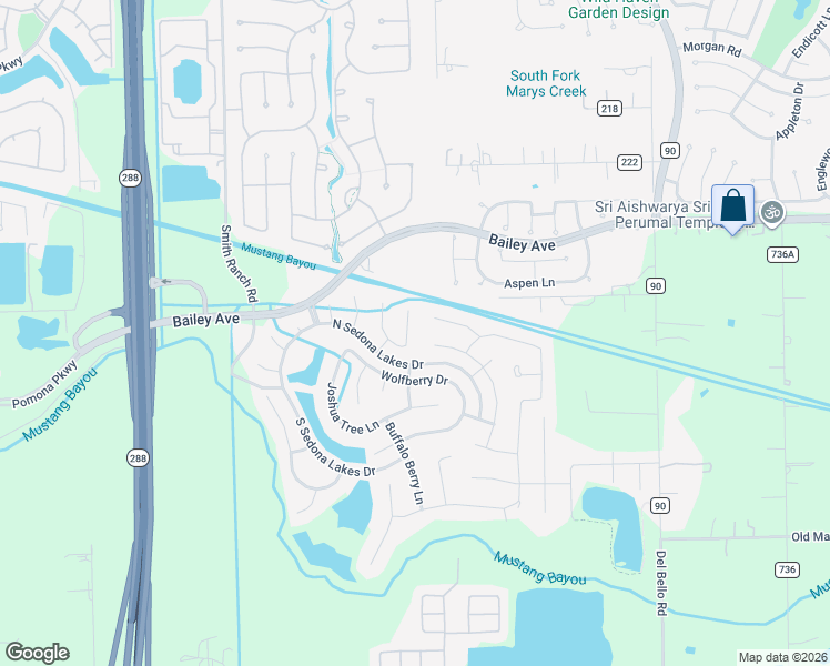 map of restaurants, bars, coffee shops, grocery stores, and more near 3925 Desert Zinnia Court in Manvel
