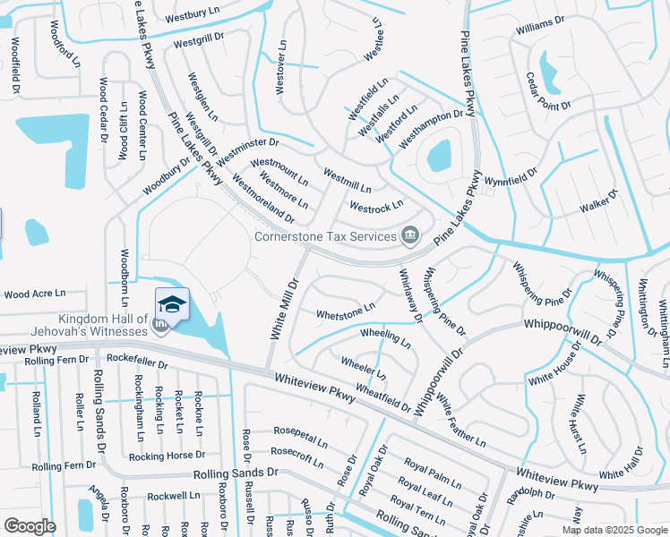 map of restaurants, bars, coffee shops, grocery stores, and more near 91 Wheatfield Drive in Palm Coast