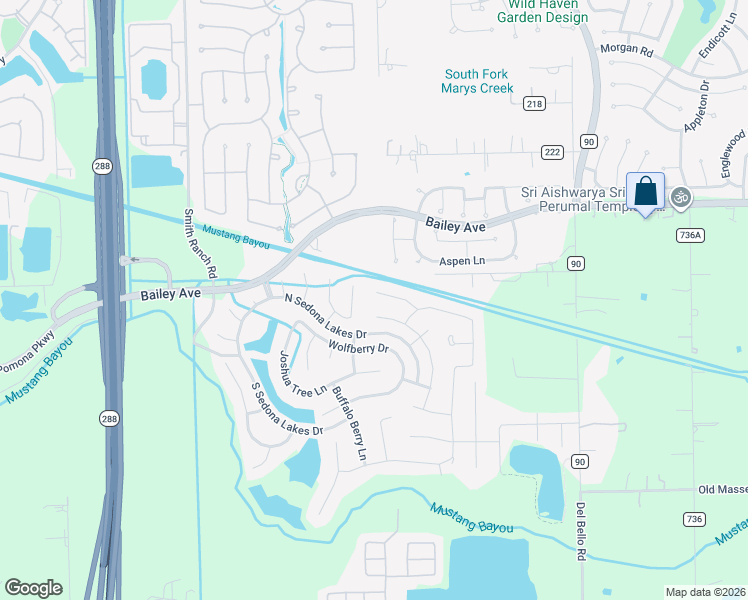 map of restaurants, bars, coffee shops, grocery stores, and more near 3925 Desert Zinnia Court in Manvel
