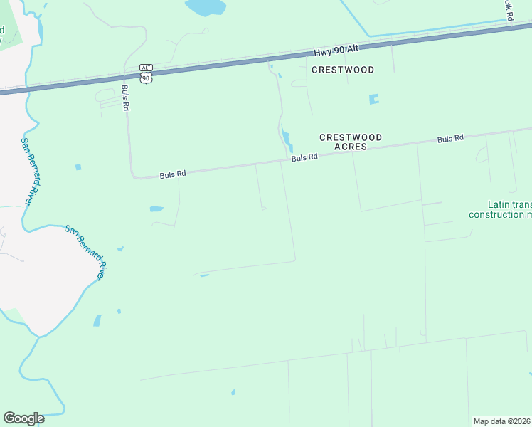 map of restaurants, bars, coffee shops, grocery stores, and more near 13907 Buls Road in East Bernard