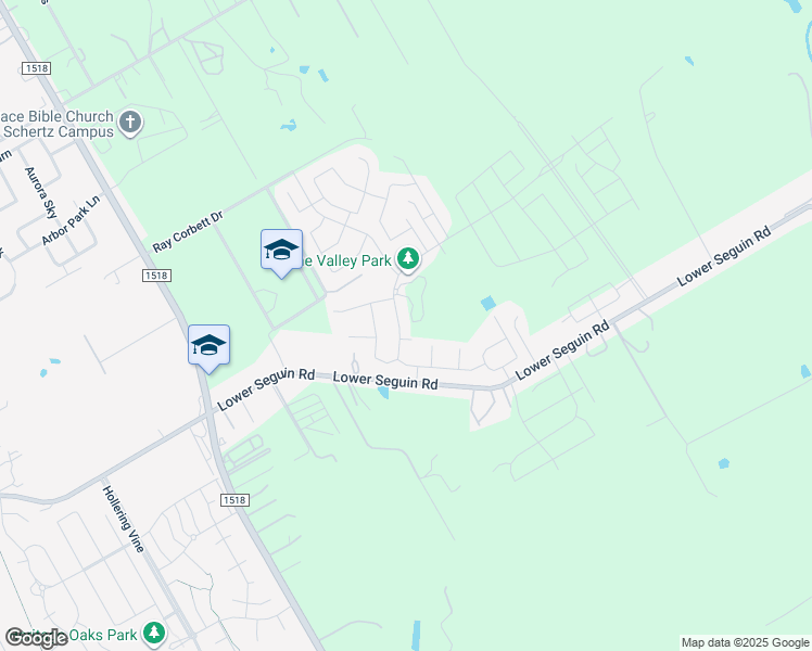 map of restaurants, bars, coffee shops, grocery stores, and more near 9852 Mulhouse Drive in Schertz