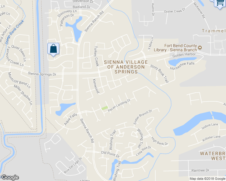 map of restaurants, bars, coffee shops, grocery stores, and more near 7414 Rabbit Ridge in Missouri City