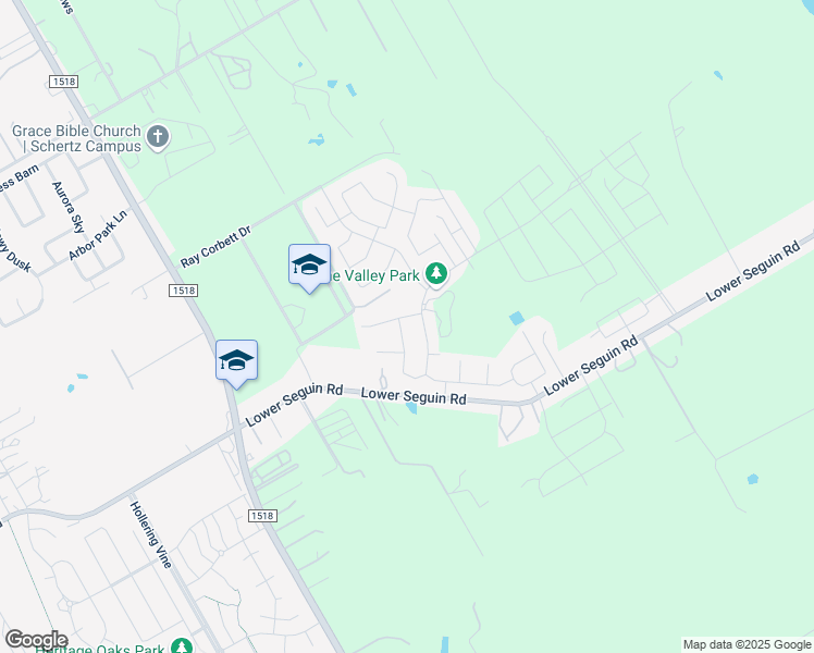 map of restaurants, bars, coffee shops, grocery stores, and more near 125 Rothau Drive in Schertz