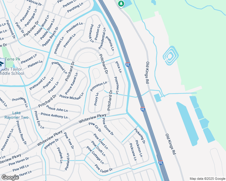 map of restaurants, bars, coffee shops, grocery stores, and more near 193 Pritchard Drive in Palm Coast