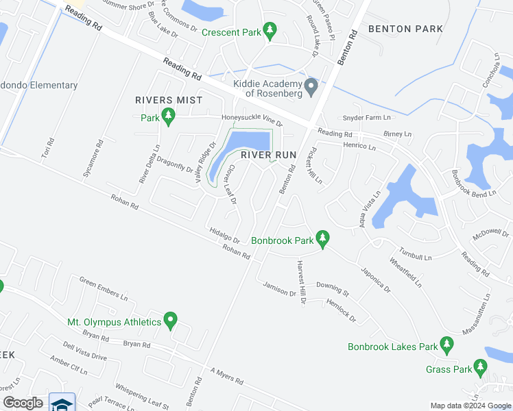 map of restaurants, bars, coffee shops, grocery stores, and more near 927 Honeysuckle Vine Drive in Richmond