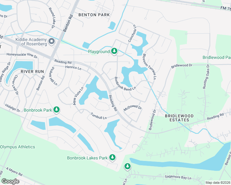 map of restaurants, bars, coffee shops, grocery stores, and more near 9307 Russeff Field Lane in Richmond
