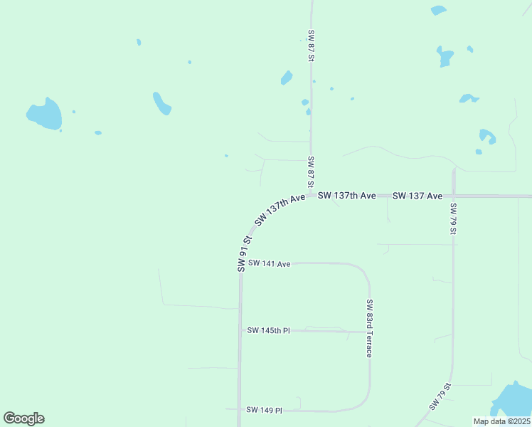 map of restaurants, bars, coffee shops, grocery stores, and more near 7400 Southwest 137th Avenue in Archer