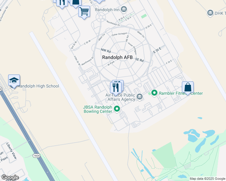 map of restaurants, bars, coffee shops, grocery stores, and more near 662 West 5th Street in Converse