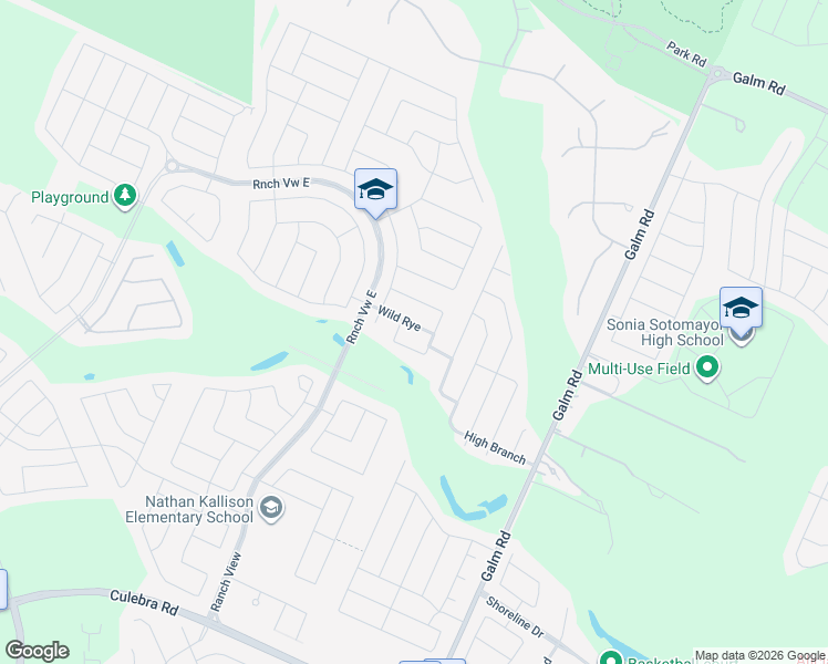 map of restaurants, bars, coffee shops, grocery stores, and more near 13418 Wild Rye in San Antonio