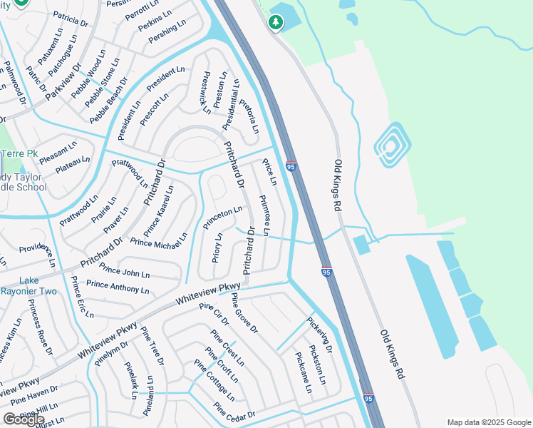 map of restaurants, bars, coffee shops, grocery stores, and more near 193 Pritchard Drive in Palm Coast