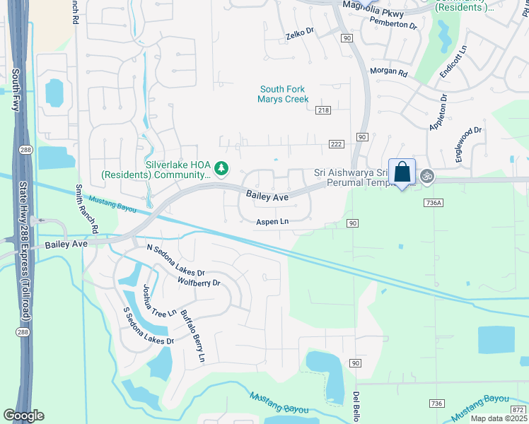 map of restaurants, bars, coffee shops, grocery stores, and more near 3702 Spring Court in Manvel