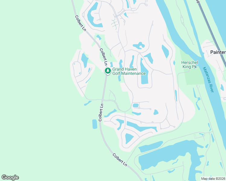 map of restaurants, bars, coffee shops, grocery stores, and more near 19 Sand Pine Drive in Palm Coast