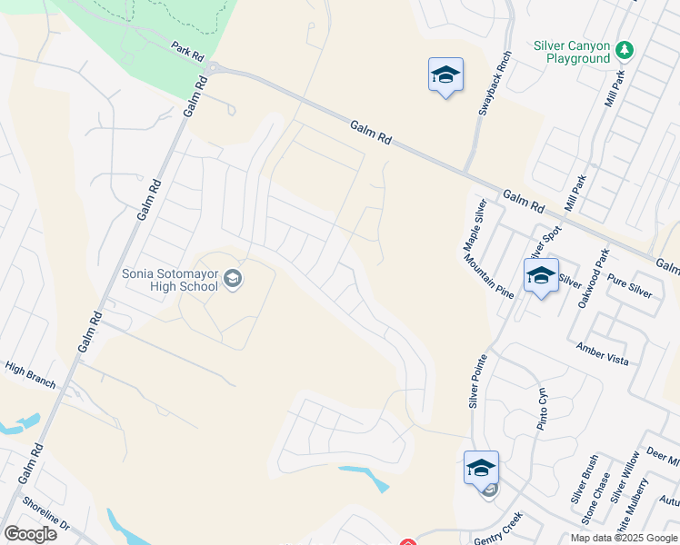map of restaurants, bars, coffee shops, grocery stores, and more near 12870 Galm Road in San Antonio