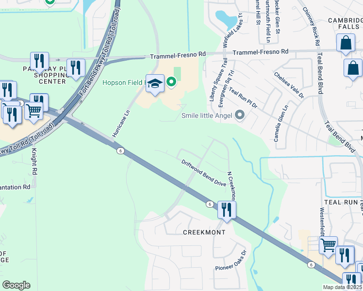 map of restaurants, bars, coffee shops, grocery stores, and more near 4202 Maplewood Creek in Fresno
