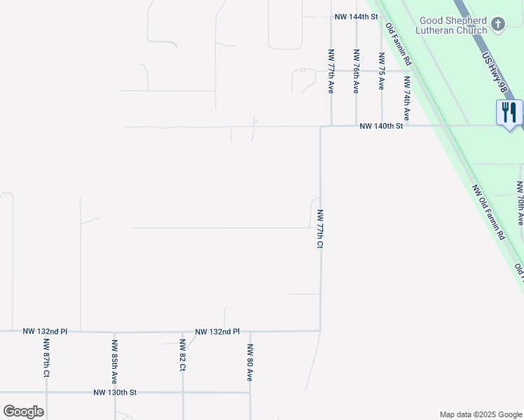 map of restaurants, bars, coffee shops, grocery stores, and more near 7991 Northwest 136th Street in Chiefland