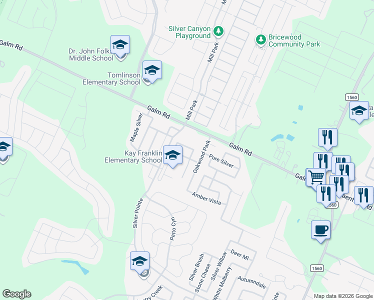 map of restaurants, bars, coffee shops, grocery stores, and more near 12207 Autumn Cherry in San Antonio