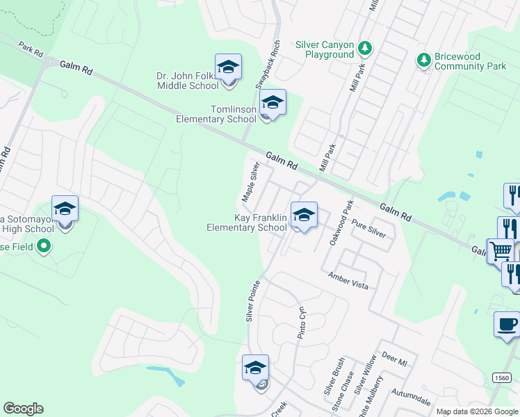 map of restaurants, bars, coffee shops, grocery stores, and more near 9314 Juniper Spring in San Antonio