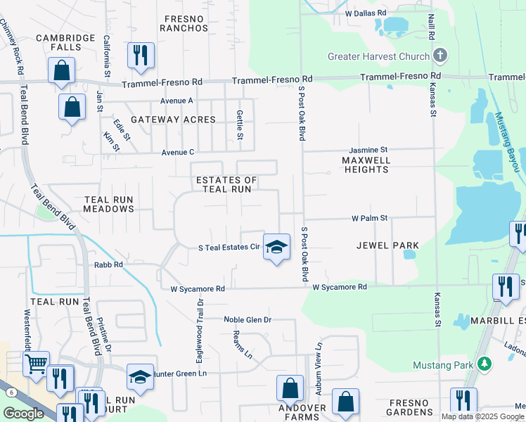 map of restaurants, bars, coffee shops, grocery stores, and more near 1011 Sapling Crest Court in Fresno