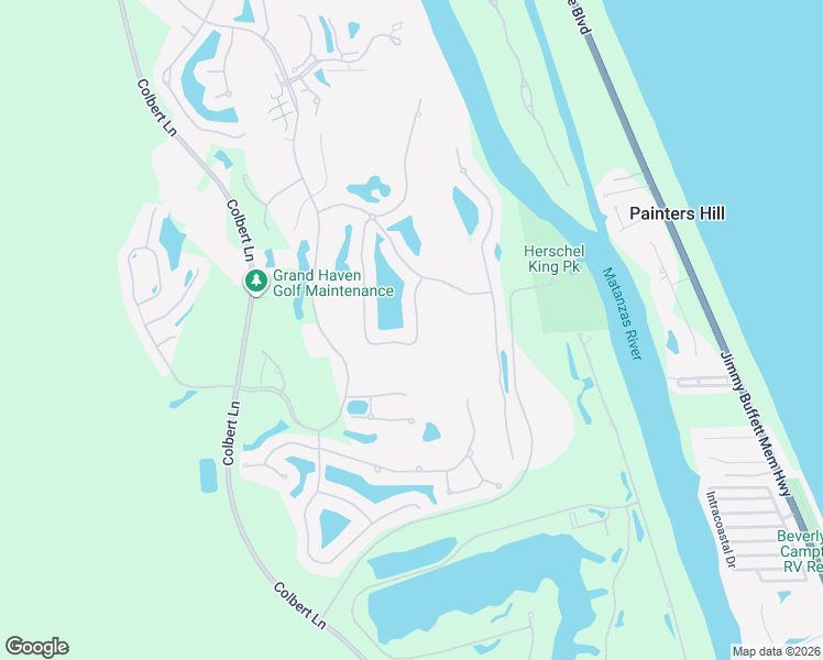 map of restaurants, bars, coffee shops, grocery stores, and more near 47 Osprey Circle in Palm Coast