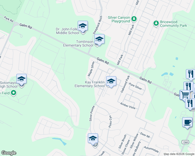 map of restaurants, bars, coffee shops, grocery stores, and more near 9314 Juniper Spring in San Antonio