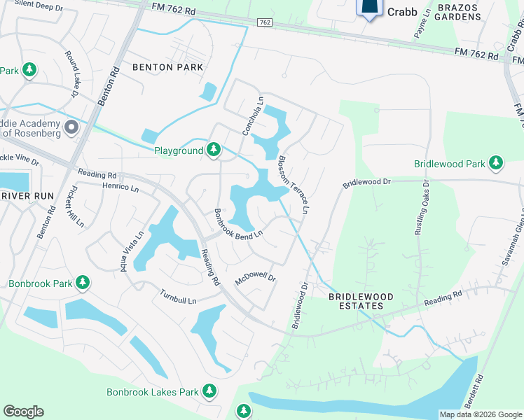 map of restaurants, bars, coffee shops, grocery stores, and more near 9318 Hillhaven Court in Rosenberg