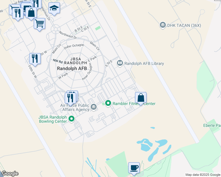 map of restaurants, bars, coffee shops, grocery stores, and more near 618 2nd Street East in Universal City